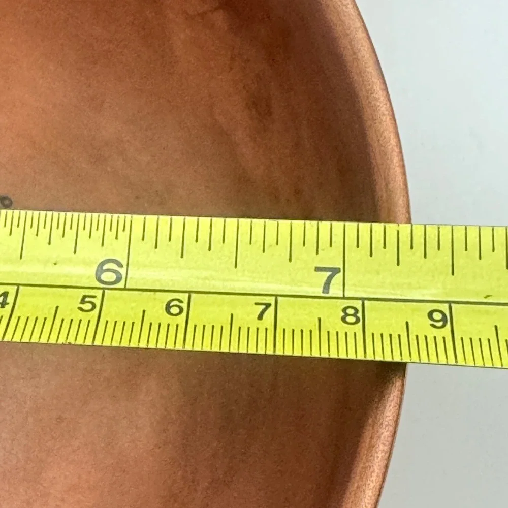 Copper Mixing Bowls Set of 2 Brass Ring Handles Round Bottom Kitchenware vintage